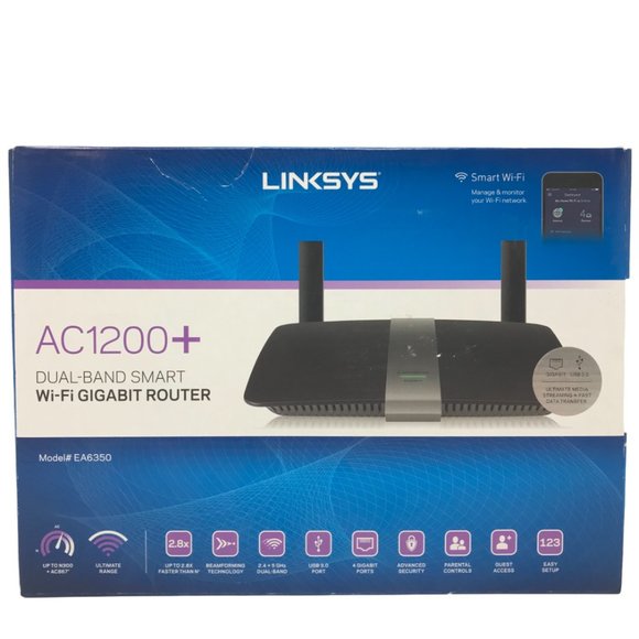 Linksys EA6350 Dual-Band Wi-Fi Router for Home AC1200